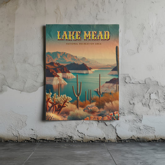 Lake Mead National Recreation Area Vintage Travel Poster