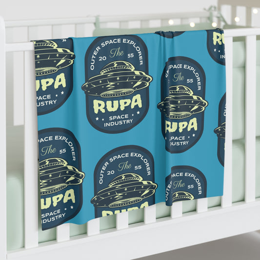 Space Explorer Baby Swaddle Blanket – Rupa Retro UFO Pattern
