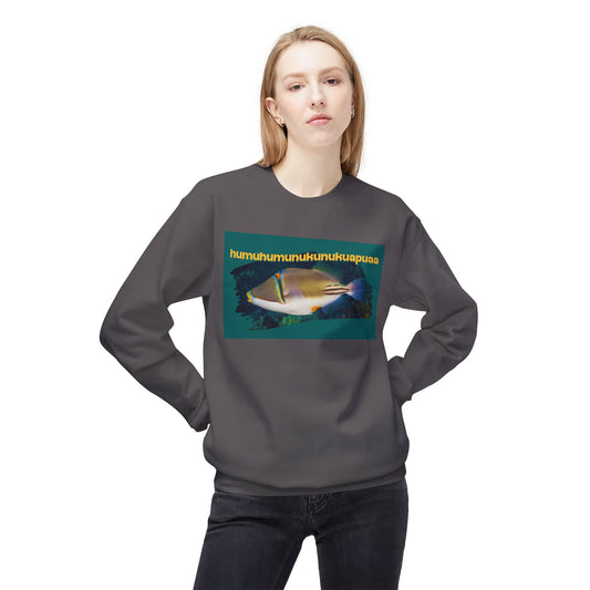 State Fish of Hawaii Humuhumu Tropical Fish Crewneck Sweatshirt - Unisex, Cute Sweatshirts, Ocean Lover Gift, Beach Theme Apparel, Summer Wardrobe Essential