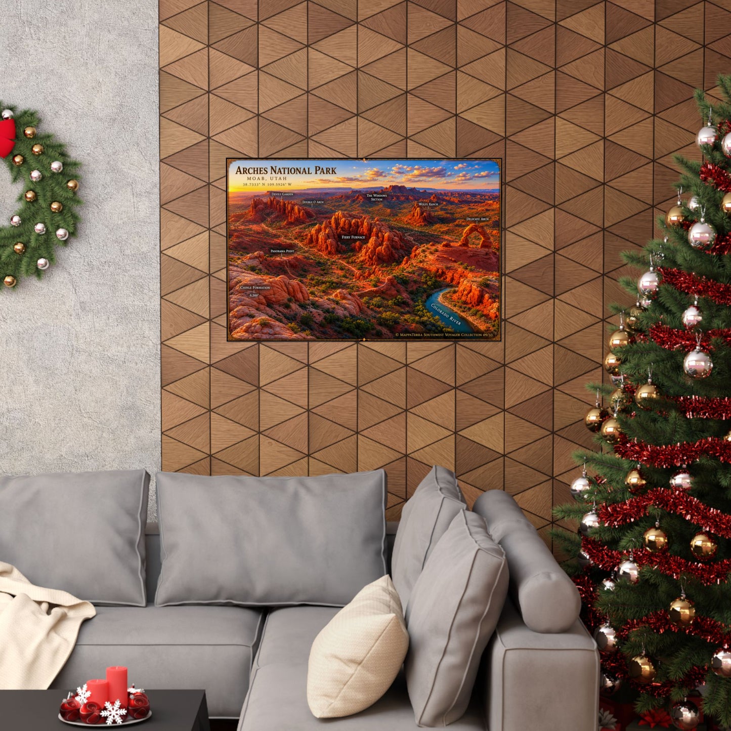 Arches National Park Fine Art Cartography