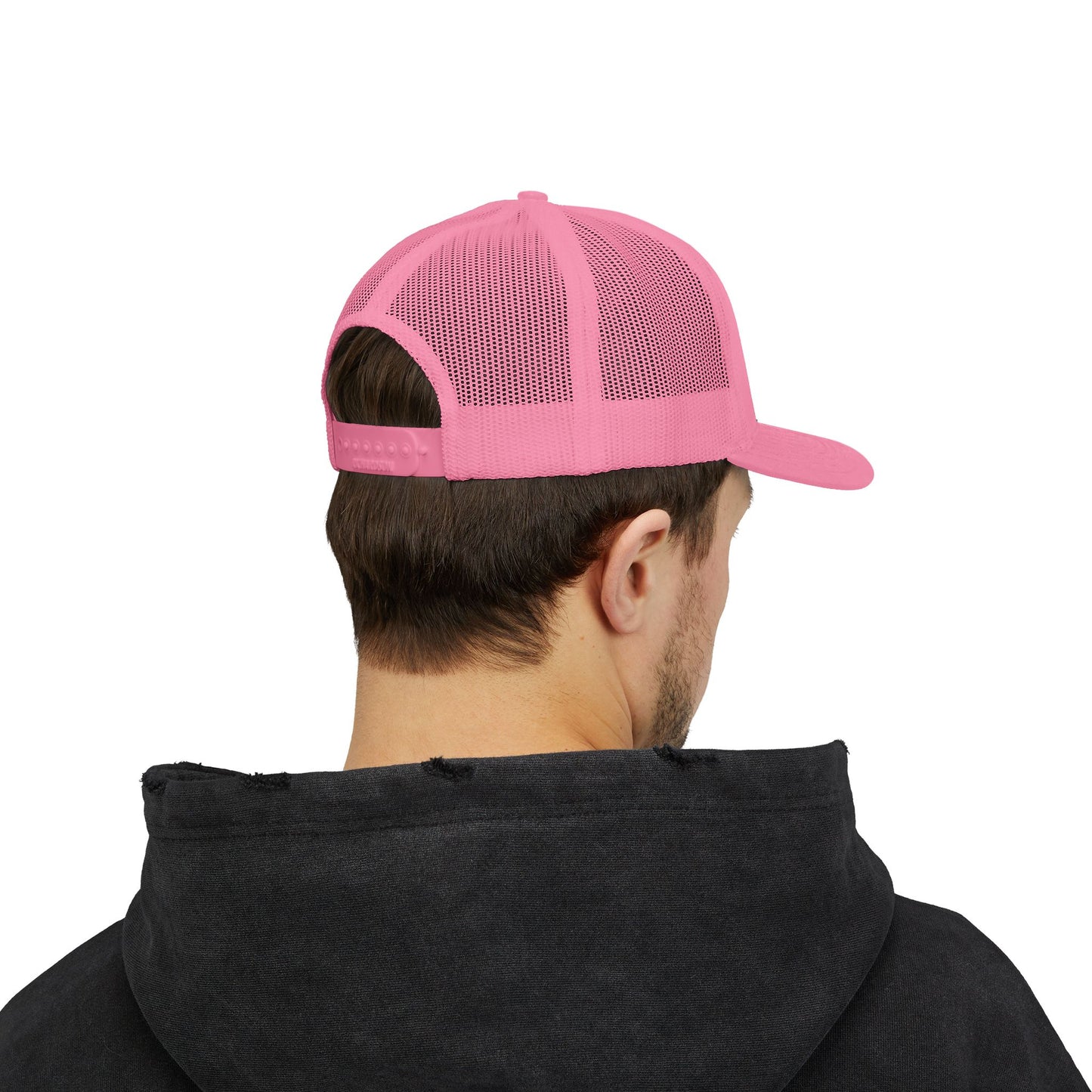 Pink Flamingo Patch Trucker Cap