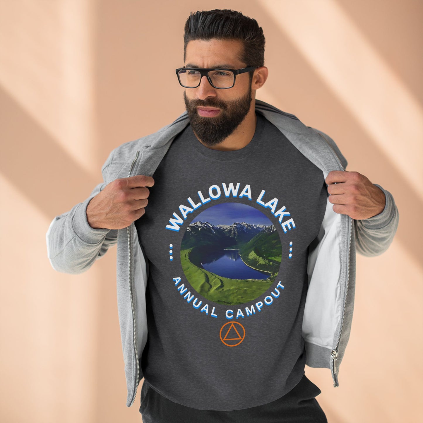 Customizable Lake Campout Crewneck Sweatshirt