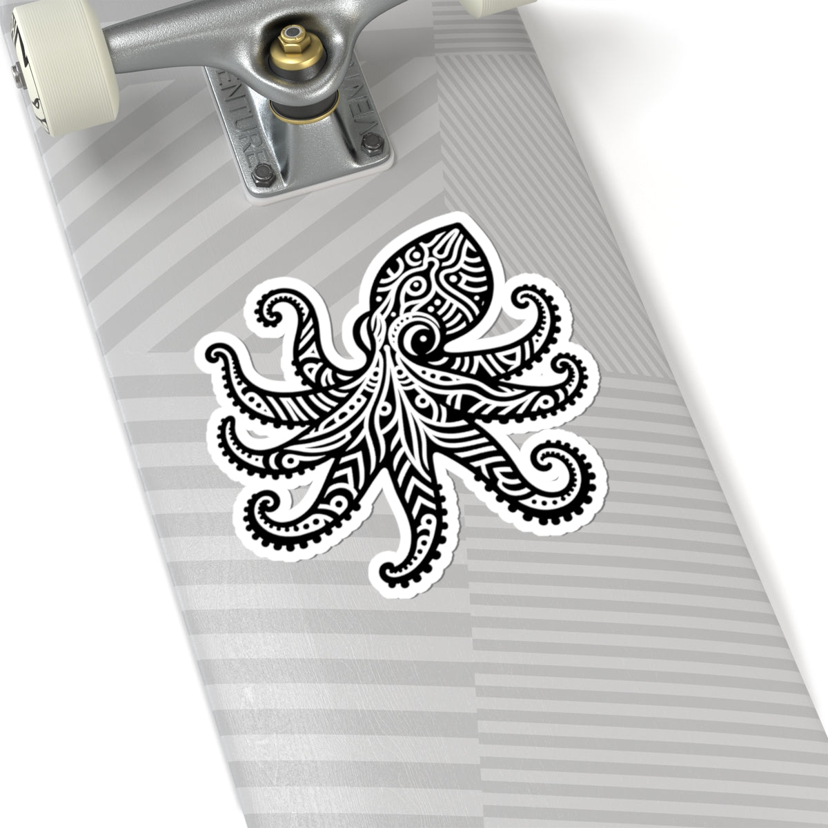 Tribal Tattoo Octopus Kiss-Cut Stickers | Ocean Aesthetic Vinyl Decals | Laptop, Water Bottle, Journal Decor, Gifts for Marine Lovers, Gift for Scuba Diver
