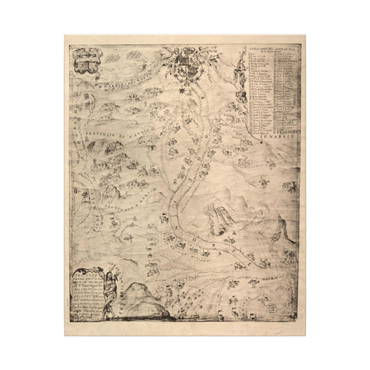 Vintage Style Stretched Canvas Wall Art Historic New Mexico Map, Antique Map Decor, Home Office Map Art, Gift for Travelers, Unique Home Decor