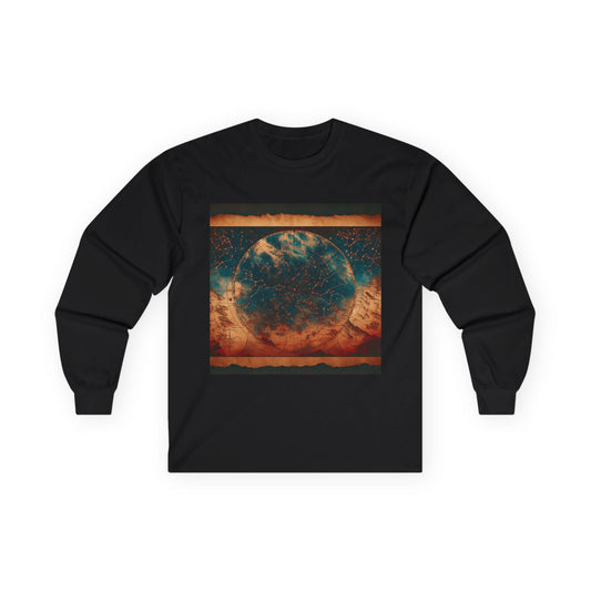 Cosmic Vibes Long Sleeve Tee - Unisex Tee for Stargazers, Space Lovers, Gift for Astronomy Enthusiasts, Casual Wear, Cosmic Art Shirt