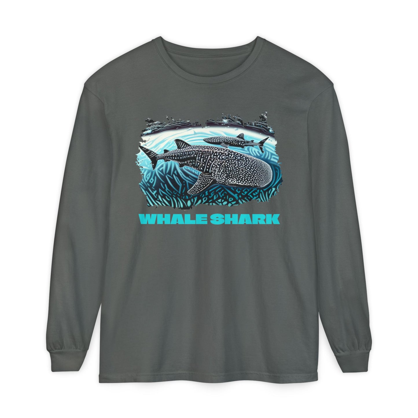 Whale Shark Long Sleeve T-Shirt — Ocean Marine Life Graphic