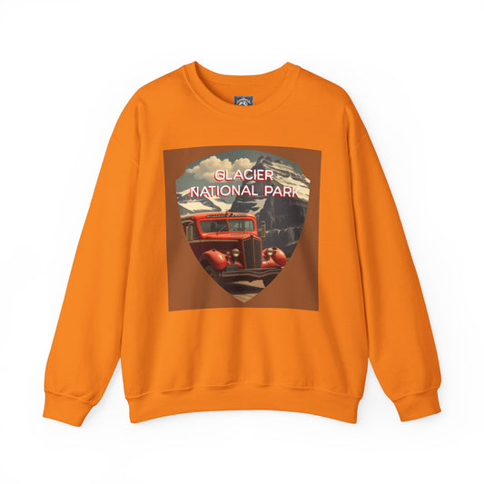 Vintage Tour Bus Sweatshirt - Glacier National Park