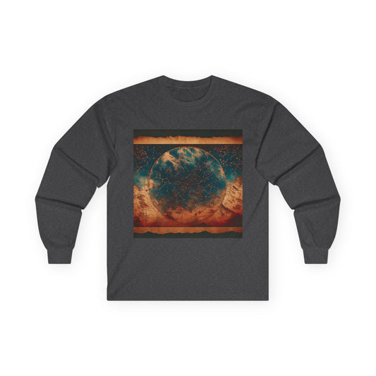 Cosmic Vibes Long Sleeve Tee - Unisex Tee for Stargazers, Space Lovers, Gift for Astronomy Enthusiasts, Casual Wear, Cosmic Art Shirt