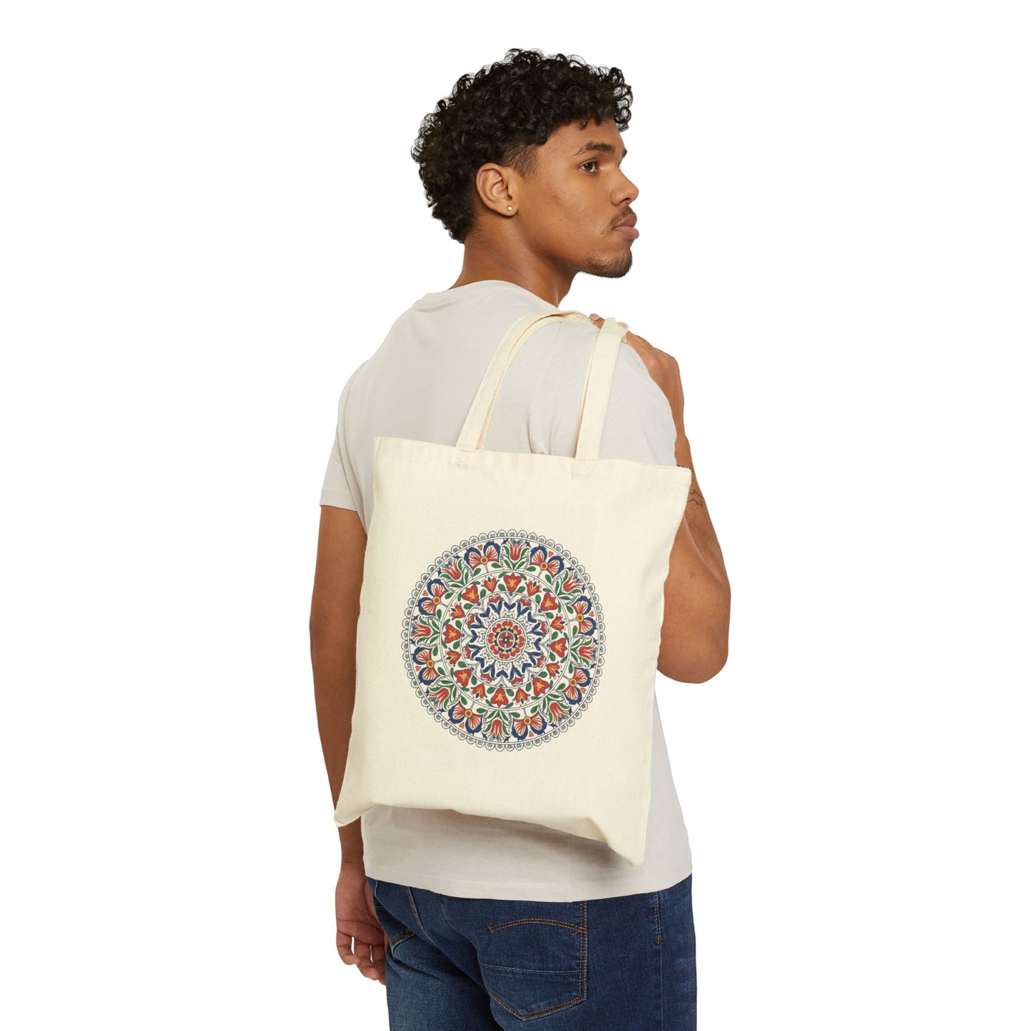Prague Vintage Map Canvas Tote — Retro Cityscape Travel Bag
